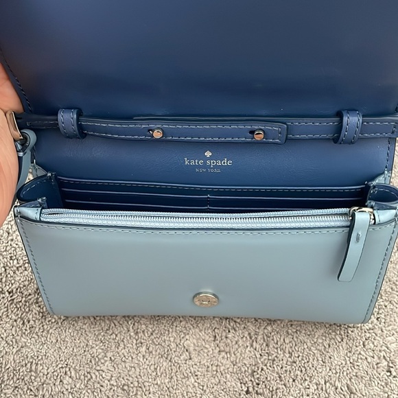 Kate Spade Blue Scalloped Crossbody - Picture 3 of 5